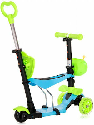 Lorelli Kids Scooter Foldable Smart Plus 3-Wheel with Seat for 3+ Years Green