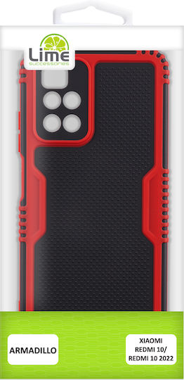 Lime Armadillo Camera Guard Задна корица Пластмаса Червен (Redmi 10 / 10 2022)