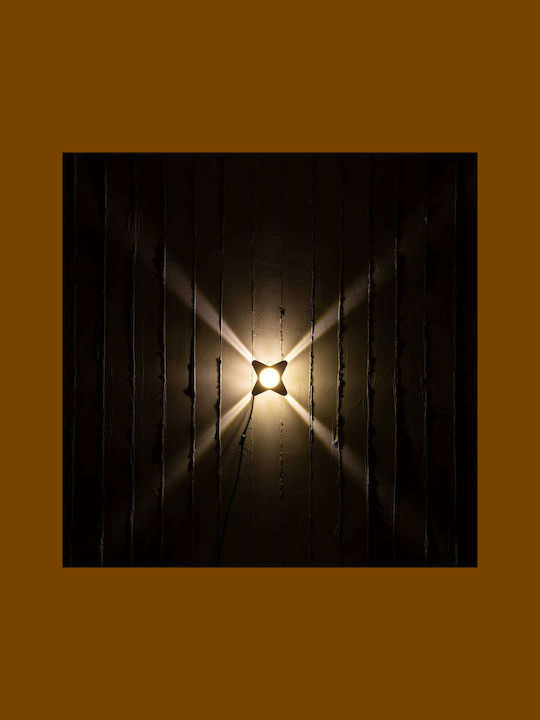 GloboStar Cina Wall-Mounted Outdoor Ceiling Lamp LED IP65 10W with Warm White Light Double Beam