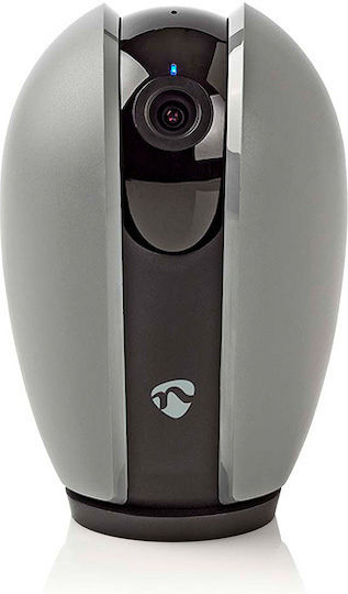 Nedis WIFICI21CGY IP Cameră de Supraveghere Wi-Fi Full HD 1080p cu Comunicare Bidirecțională și Lentilă 4mm (2 Huse înlocuibile) Gri
