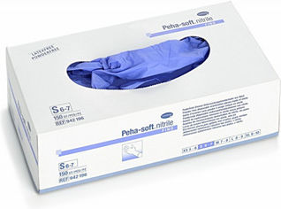 Hartmann Peha-soft Nitrile Guard Nitrile Examination Gloves Powder Free Blue 150pcs