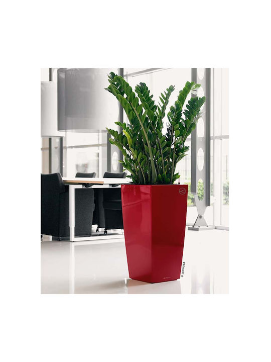 Lechuza Cubico Premium 40 Flower Pot Self-Watering 40x75cm Scarlet Red High-Gloss 18193