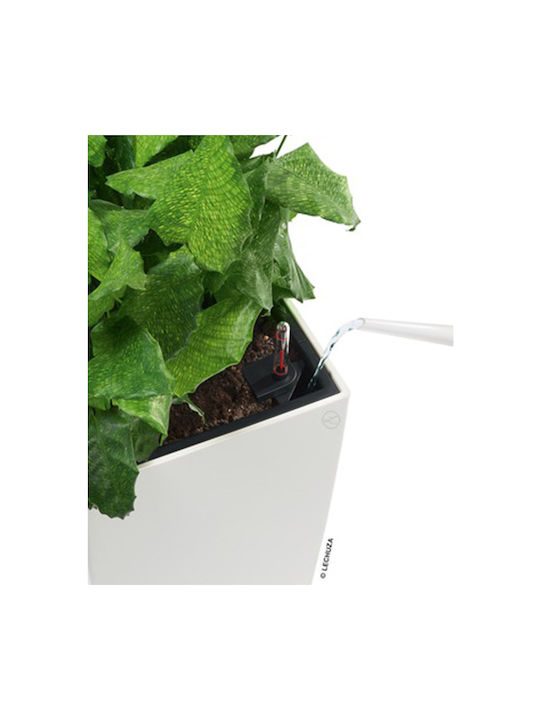 Lechuza Cubico Premium Self-watering Pot Plastic Scarlet Red High-Gloss 40x40x75cm.
