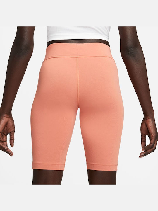 SPORTSWEAR ESSENTIAL Women's Bike Training Legging High Waisted Coral