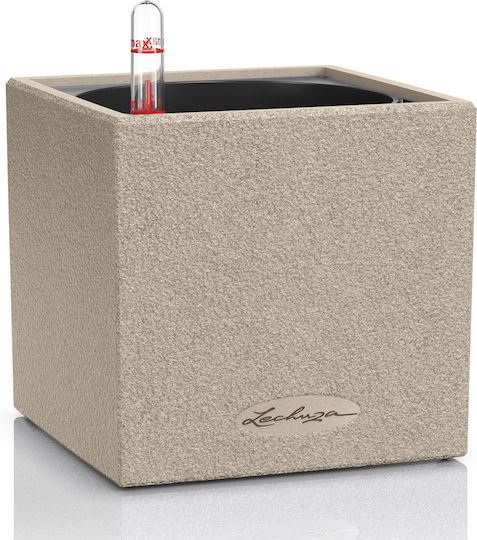 Lechuza Canto Stone Selbstbewässernd Topf Kunststoff Stone Grey 14x14x13.5cm.