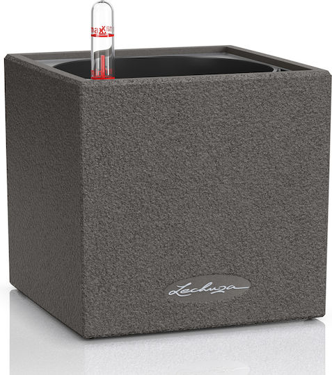 Lechuza Canto Stone Selbstbewässernd Topf Kunststoff Stone Grey 14x14x13.5cm.