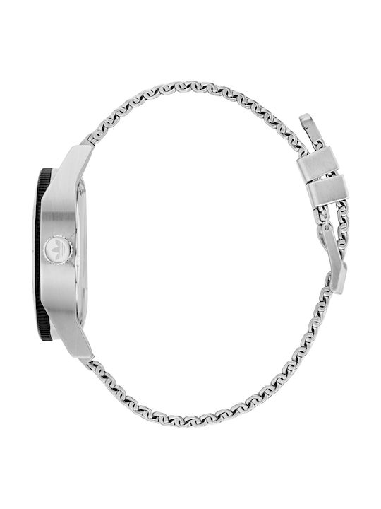 adidas Fashion Edition Two Herrenuhr 42mm Batterie mit Silber Metallarmband