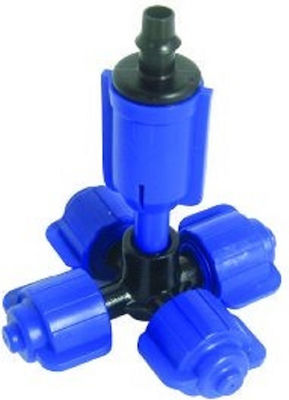 Palaplast Nebelsprinkler Vierfache 6mm Buchse mit Wasserfluss 2lt/h 1Stück 3033/4006