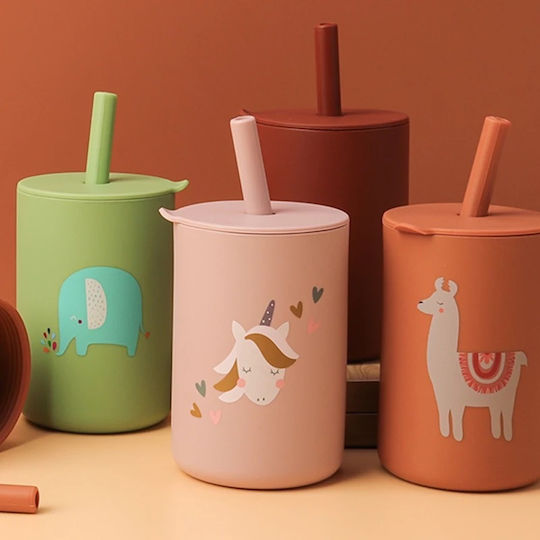 Baby Donkey Baby Cup Elephant made of Silicone Green 160ml for 6m+m+