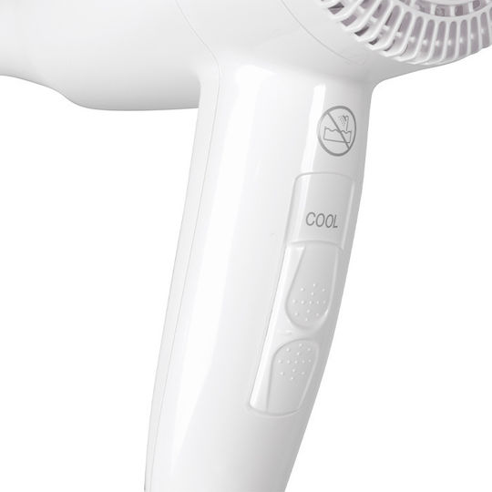 Valera White Hotel Hair Dryer 1.6kW with Spiral Cable up to 250cm
