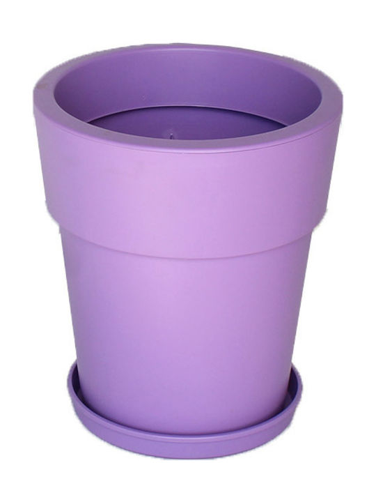 Viomes Linea 869 Flower Pot 16x16cm in Purple Color