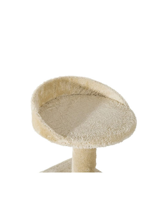 Pawhut Scratching Post Cat Trees Beige 4 levels 50x50x100cm