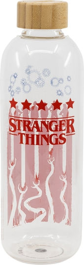 Stor Stranger Things Μπουκάλι Νερού Γυάλινο με Βιδωτό Καπάκι Διάφανο 1030ml