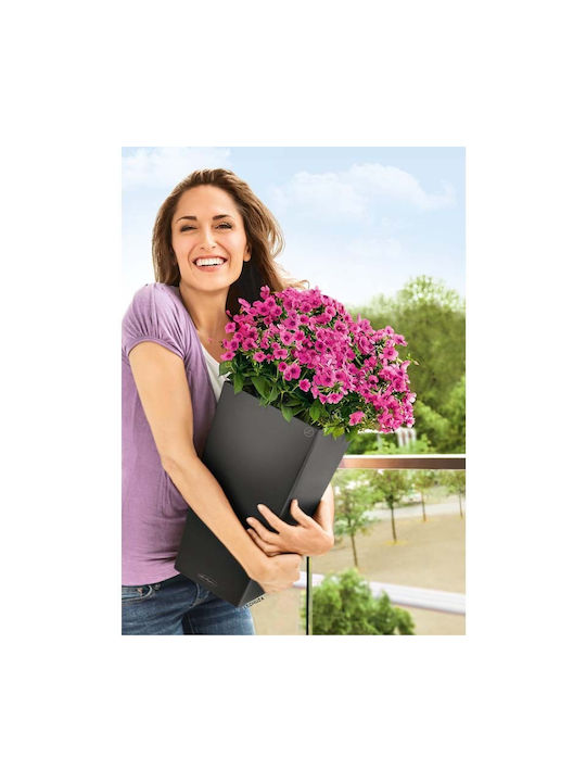 Lechuza Cubico Self-watering Pot Plastic 22x22x41cm.