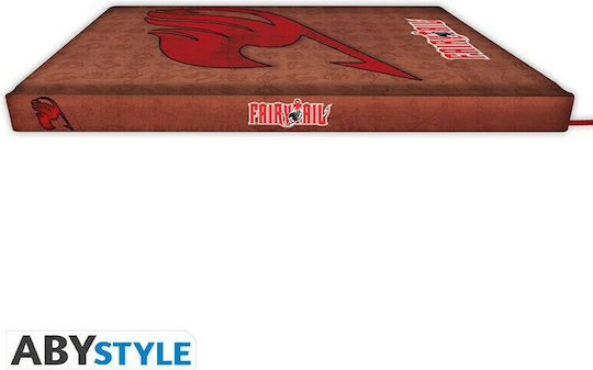 Abysse Fairy Tail Παιδικό Σημειωματάριο A5 90 Φύλλων Ριγέ Καφέ
