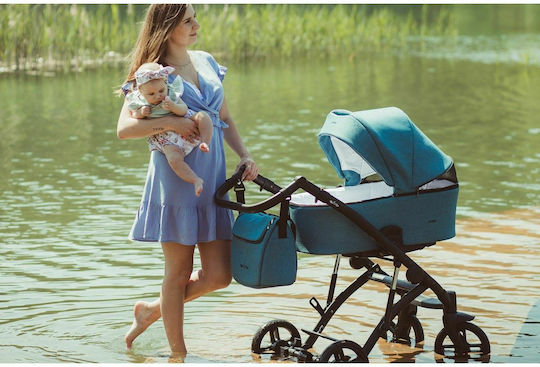Milu Kids Atteso Бебешка количка 2 в 1 Aqua 10.7кг