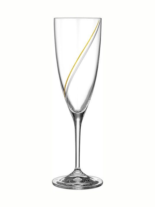 Capolavoro Wedding Carafe Set with Wine & Champagne Glasses made of Crystal 4pcs