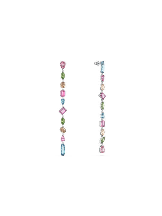 Swarovski Gema Drop Extra Long Earrings Pendants with Stones