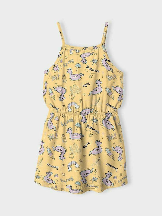 Children's Dress Sleeveless Yellow
