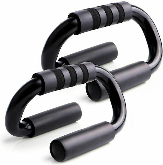 Zmart Imports Λαβές Push Ups Σετ 2τμχ Μαύρες