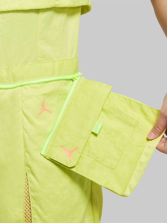 Heatwave Flightsuit Salopetă scurtă pentru femei Fără mâneci cu mâneci lungi Galben
