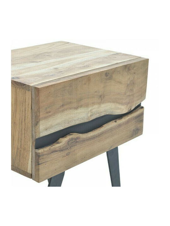 Imena Bedside Table of Solid Wood 45x35x56cm