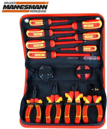 Mannesmann Caseta cu 14 Set de scule de electrician