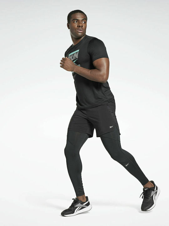 Reebok Speedwick Tights Ανδρικό Αθλητικό Κολάν Compression Μακρύ Μαύρο