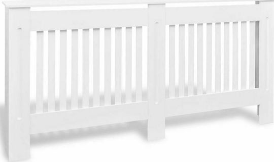 vidaXL Κάλυμμα Καλοριφέρ από MDF Λευκό 172x19x81εκ.