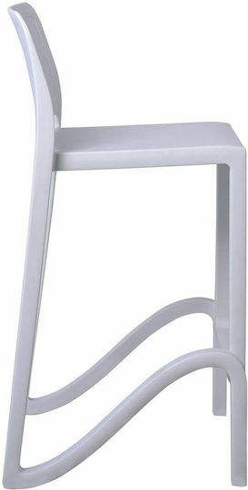 Stool for Bar Outdoor Giano White 46x47x100cm