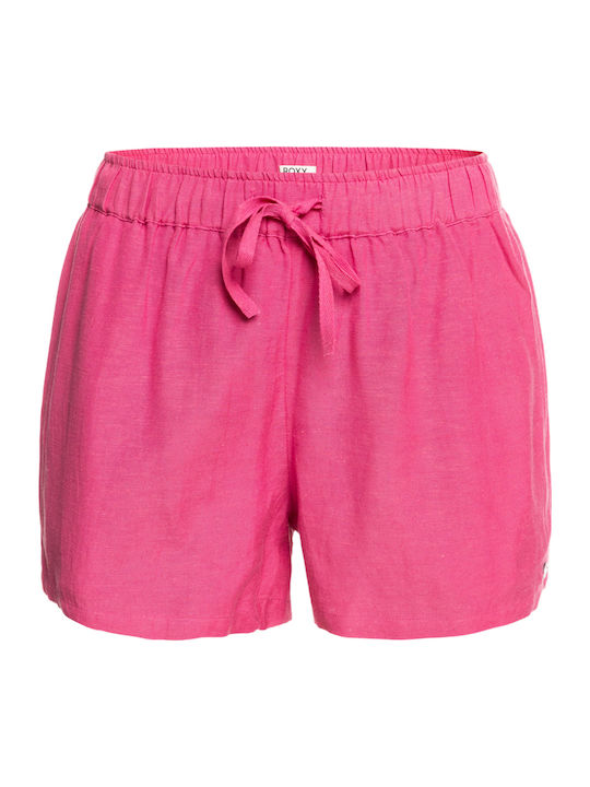 Love Square Femei Pantaloni scurți Fuchsia