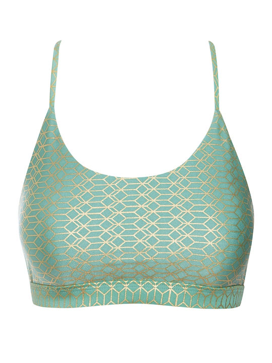 Iocaste Bikini Μπουστάκι Green Gold