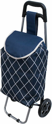 Fabric Shopping Trolley Blue 28x28x87.5cm