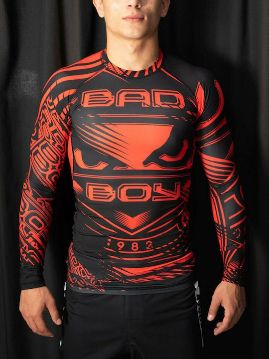 Bad Boy Accelerate Ανδρική Μακρυμάνικη Μπλούζα BBRS162 για Jiu-Jitsu Κόκκινη