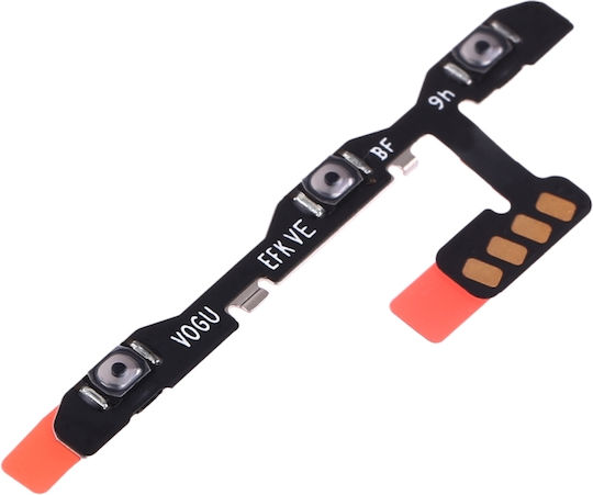 Kabel mit Lautstärke-Tasten in Silber Farbe für Huawei P30 Pro