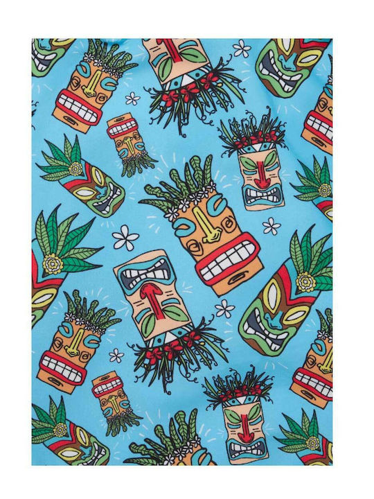 Men's Swimwear Shorts Turquoise with Patterns