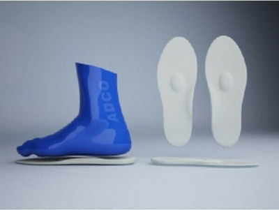 Adco Πέλμα Ολόκληρο Aπλό 08341 Ανατομικοί Πάτοι Shoes made of Silicone 08341 2pcs