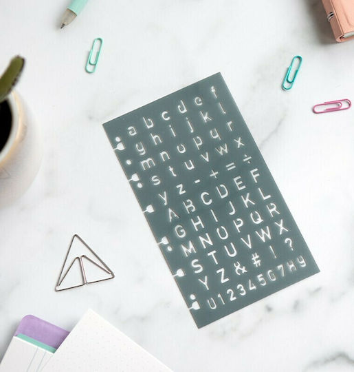 Filofax Stencil Letters