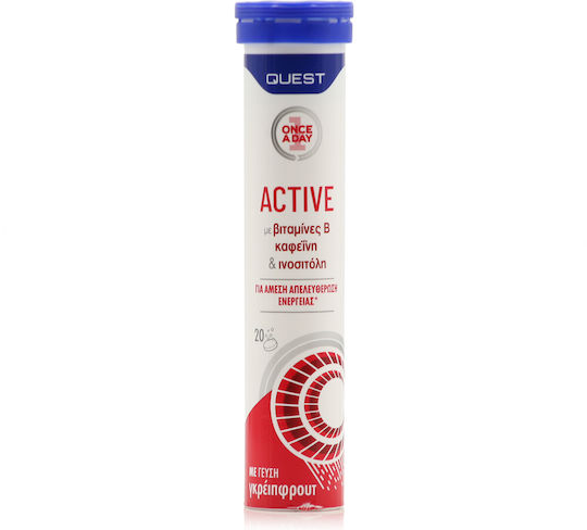 Quest Once A Day Active Special Food Supplement 20 eff. tabs Grapefruit