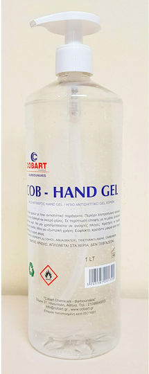 Cobart Chemicals Cob Hand Gel Antiseptic with Pump 1000ml Natural