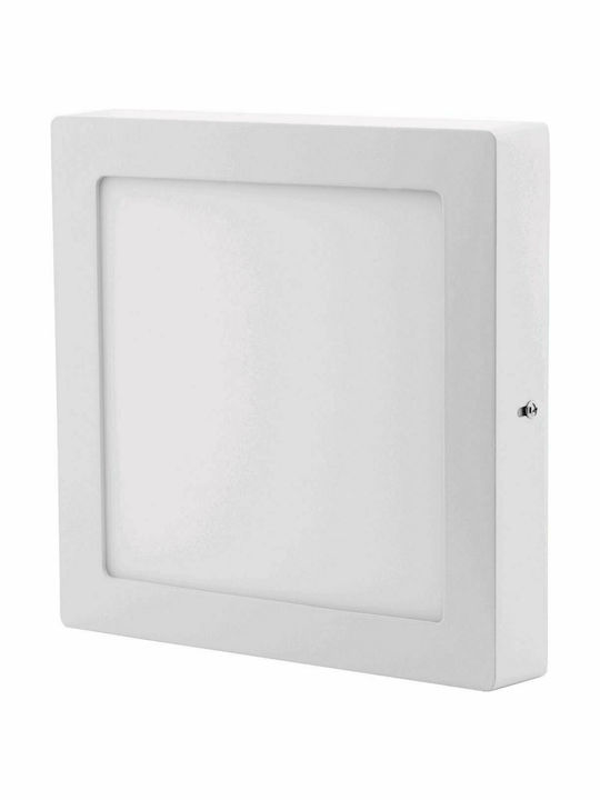Avide ACSMWW-S-18W-ALU Platz Draußen LED Panel 18W mit Warmes Weiß Licht 3000K