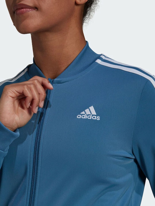 Essentials 3 Stripes Σετ Φόρμας Μπλε