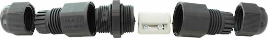Entac EQC3PIP68 Elektrisches Gehäuse für Außenmontage Wasserdicht IP68 in Schwarz Farbe