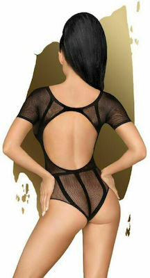 Penthouse Be Mine Mesh Teddy Black