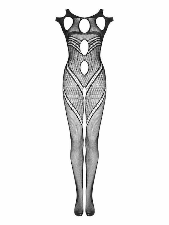Obsessive G322 Ολόσωμο Καλσόν με Ανοιχτό Καβάλο Bodystocking Black