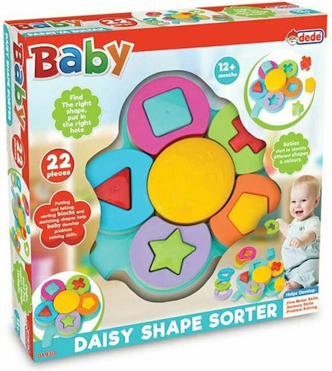 Dede Играчка за сортиране на форми Daisy Shape Sorter за 12++ месеца