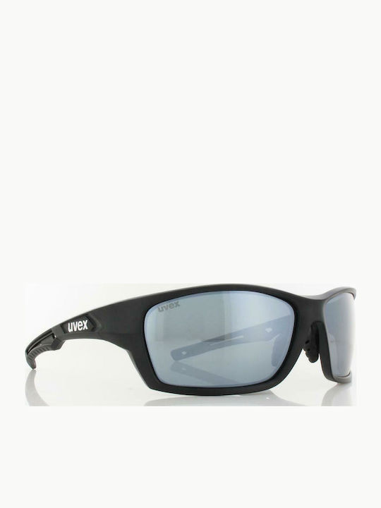Uvex Sportstyle 232 P Unisex Sunglasses with Black Plastic Frame and Gray Polarized Lens S5330022250