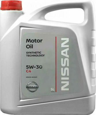 Nissan Sintetic Ulei Auto Motor Fully Synthetic 5W-30 C4 5lt