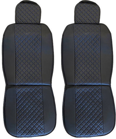 Auto Gs Car Seat Back Set 2pcs Leatherette Elegance Black / Red