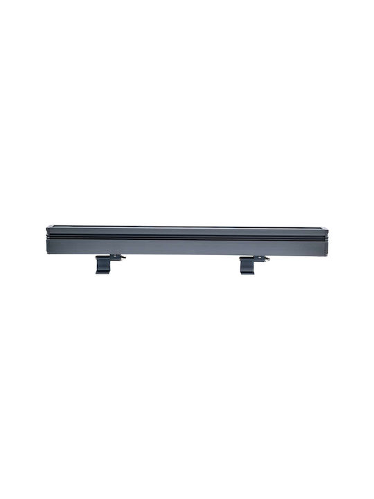 GloboStar Außenstehlampe LED Wall Washer 9W mit Kaltweißem Licht IP65 Grau